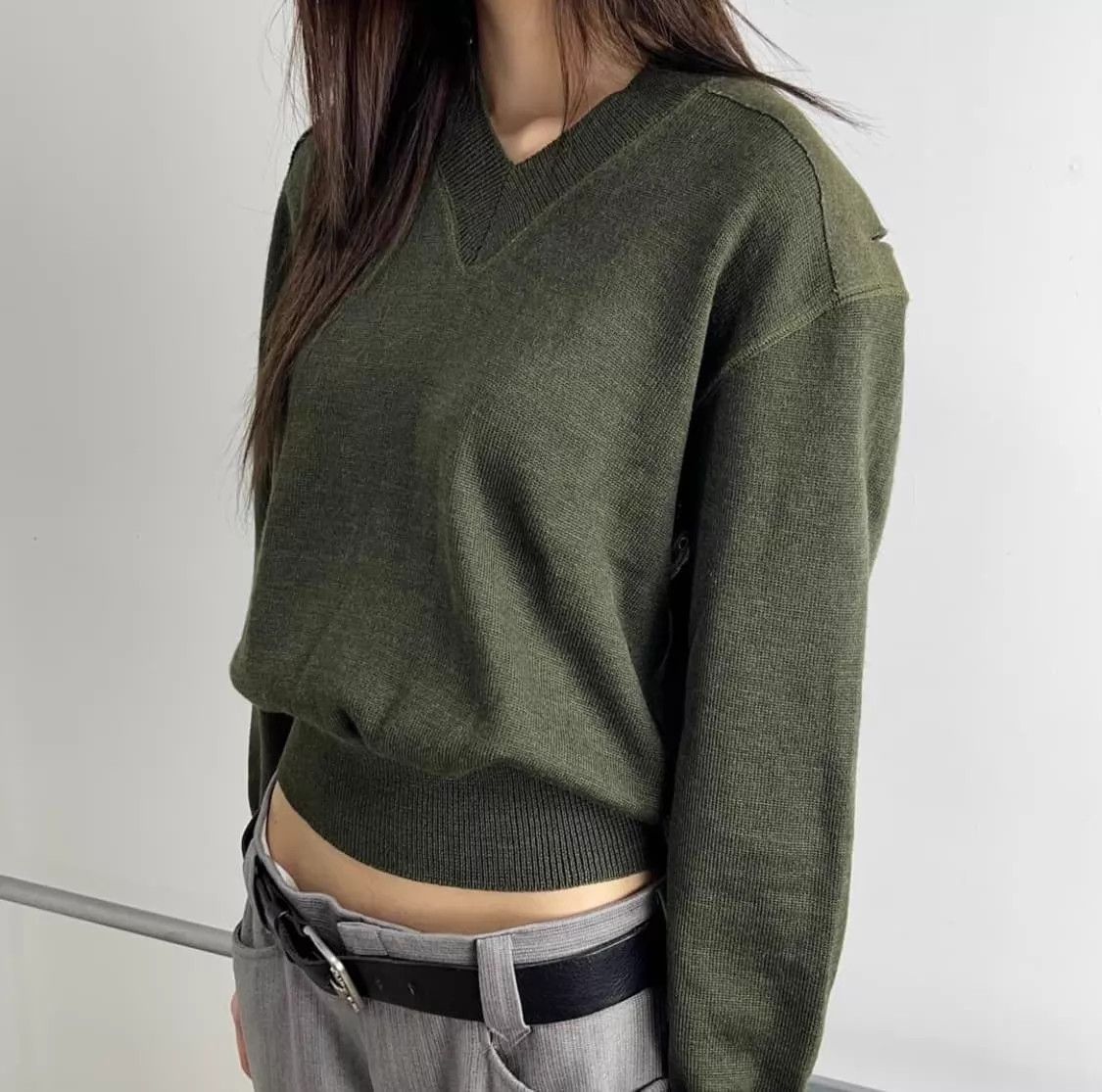 Jean Paul Gaultier Jean Paul Gaultier Vtg Pine-Green Knit Armpit Vent 46 Size US S / EU 44-46 / 1 - 4 Thumbnail
