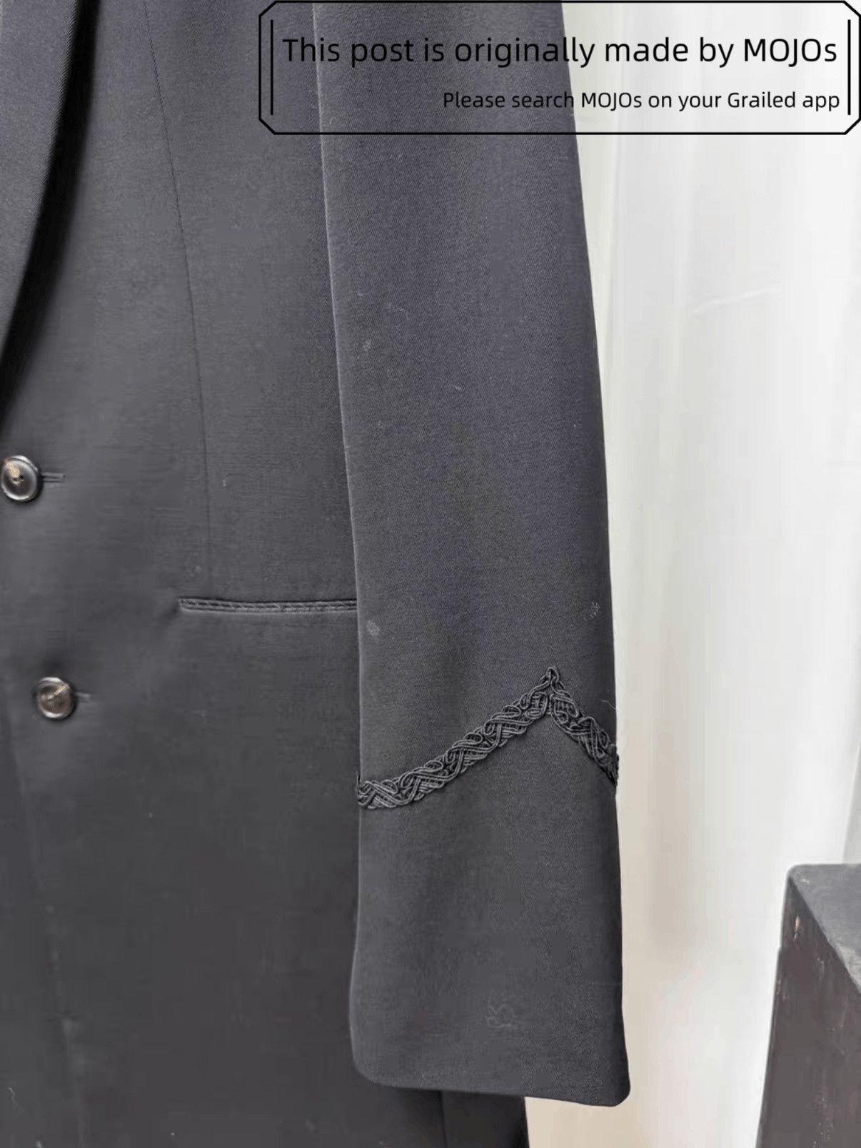 Number (N)ine Sz 4 Number Nine 06AW Noir Velvet Stitch Coat mojos061626 Size US XL / EU 56 / 4 - 4 Thumbnail