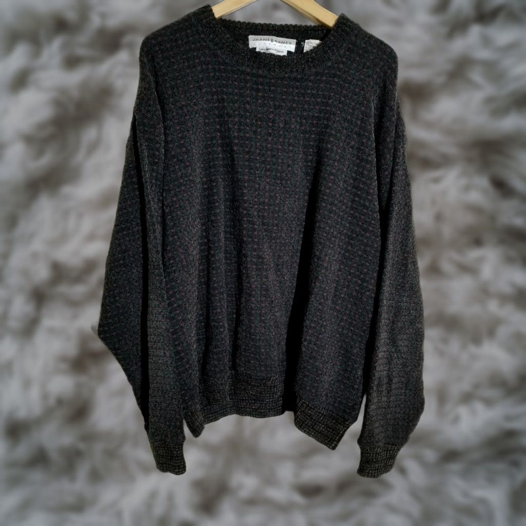 Vintage VINTAGE Jhane Barnes Fractal Tetris Japan Wool Knit Men XL Jumper Sweater Pullover Size XL / US 12-14 / IT 48-50 - 1 Thumbnail
