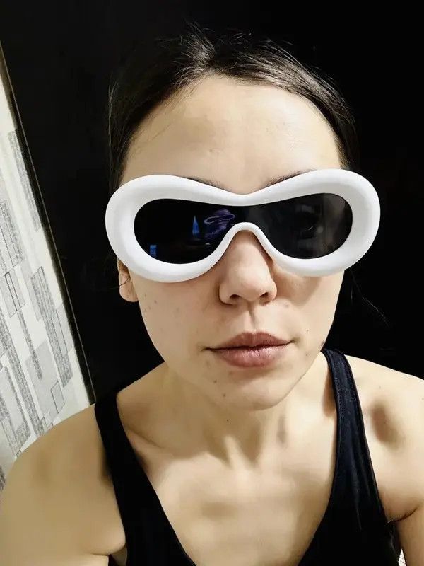 Electric Visual White Oval Candy Color Goggle Sun Glasses Size ONE SIZE - 2 Thumbnail