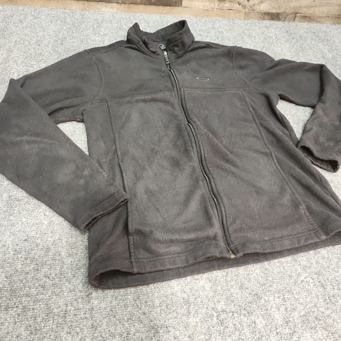 Oakley VINTAGE Oakley Jacket Men M Full Zip Athletic Black Fleece Long Sleeve Front Pockets Size US M / EU 48-50 / 2 - 7 Thumbnail