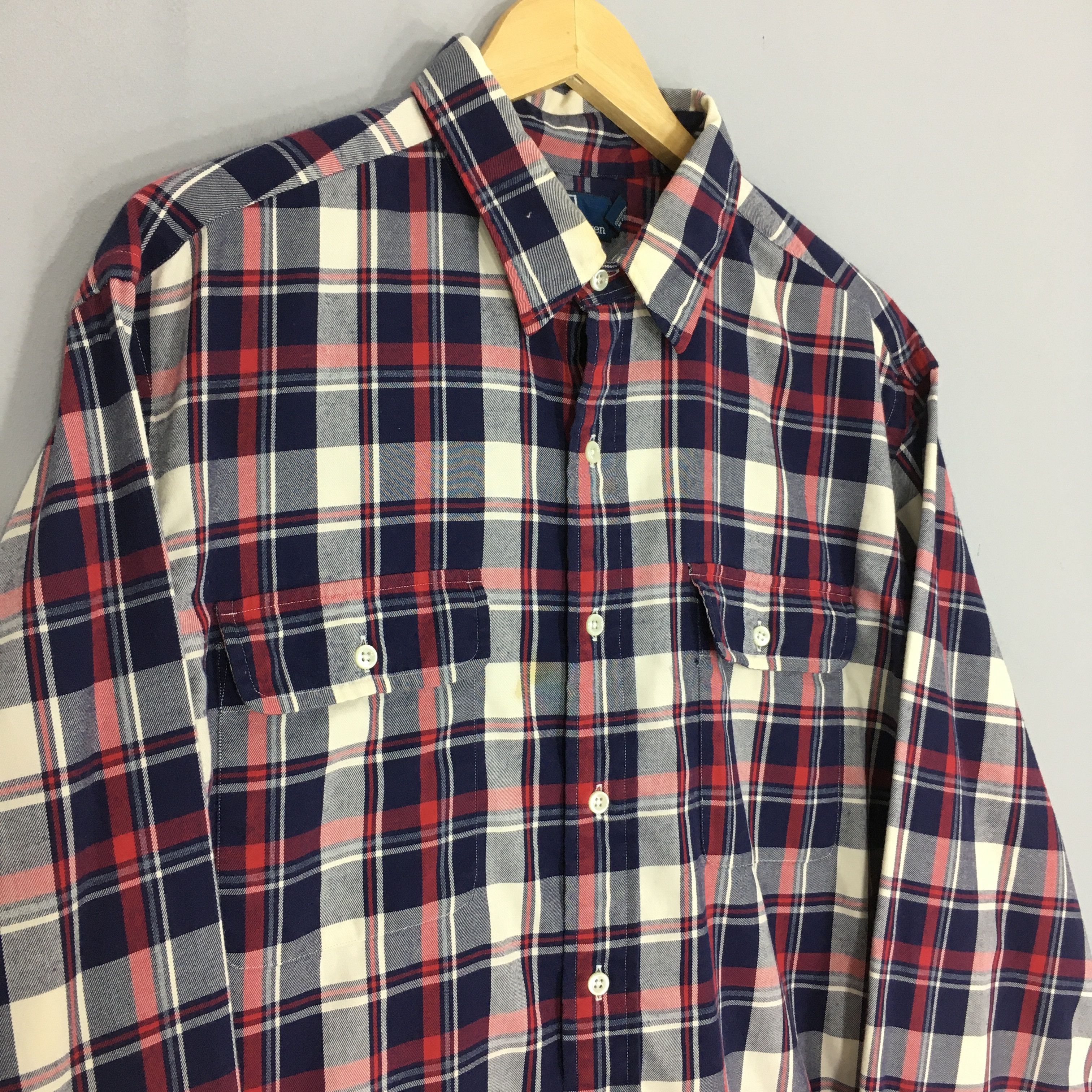 Polo Ralph Lauren × Ralph Lauren × Vintage Vintage Polo Ralph Lauren Checkered Flannel Shirt XLarge Size US XL / EU 56 / 4 - 3 Thumbnail