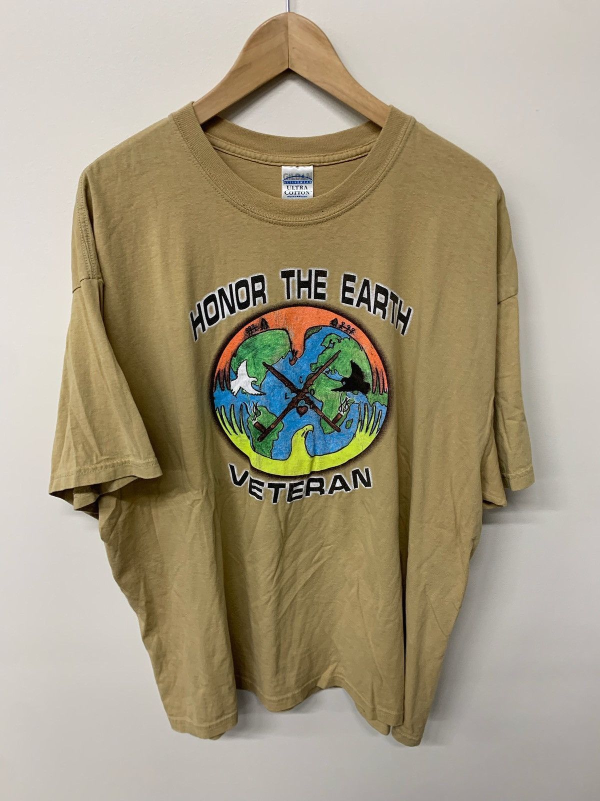 Vintage Vintage Honor the Earth Veteran Tee Size US XXL / EU 58 / 5 - 1 Thumbnail