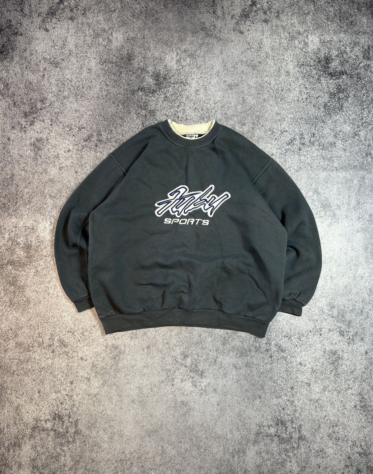 Fubu × Vintage Vintage Fubu Big Logo Sweatshirt Streetwear Baggy Style USA Size US XL / EU 56 / 4 - 1 Thumbnail