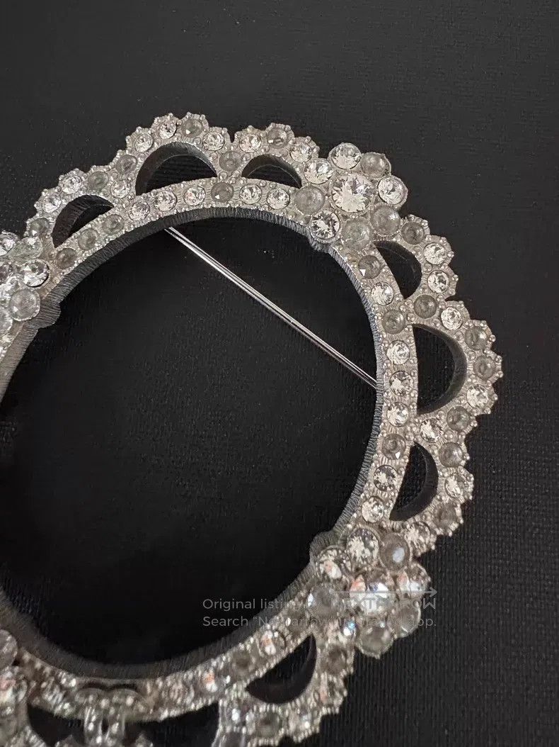 Chanel Chanel 15A Salzburg hollow full diamond flower brooch Size ONE SIZE - 3 Thumbnail