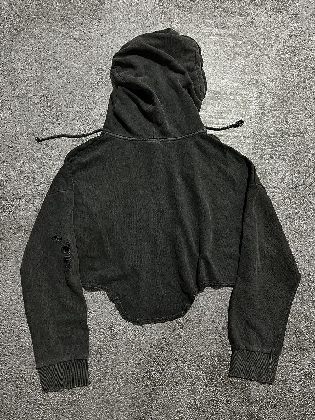 MiDNIGHT Vintage Midnight Move Distressed Crop Zip hoodie Yasuyuki Size US M / EU 48-50 / 2 - 3 Thumbnail