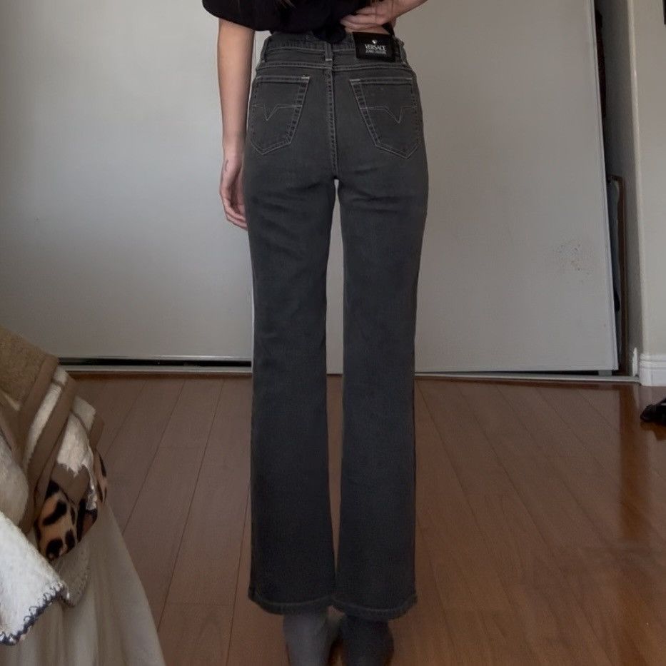 Versace × Versace Jeans Couture Versace Jeans Couture High Rise Faded Black Jeans Size 25" / US 0 / IT 36 - 3 Thumbnail