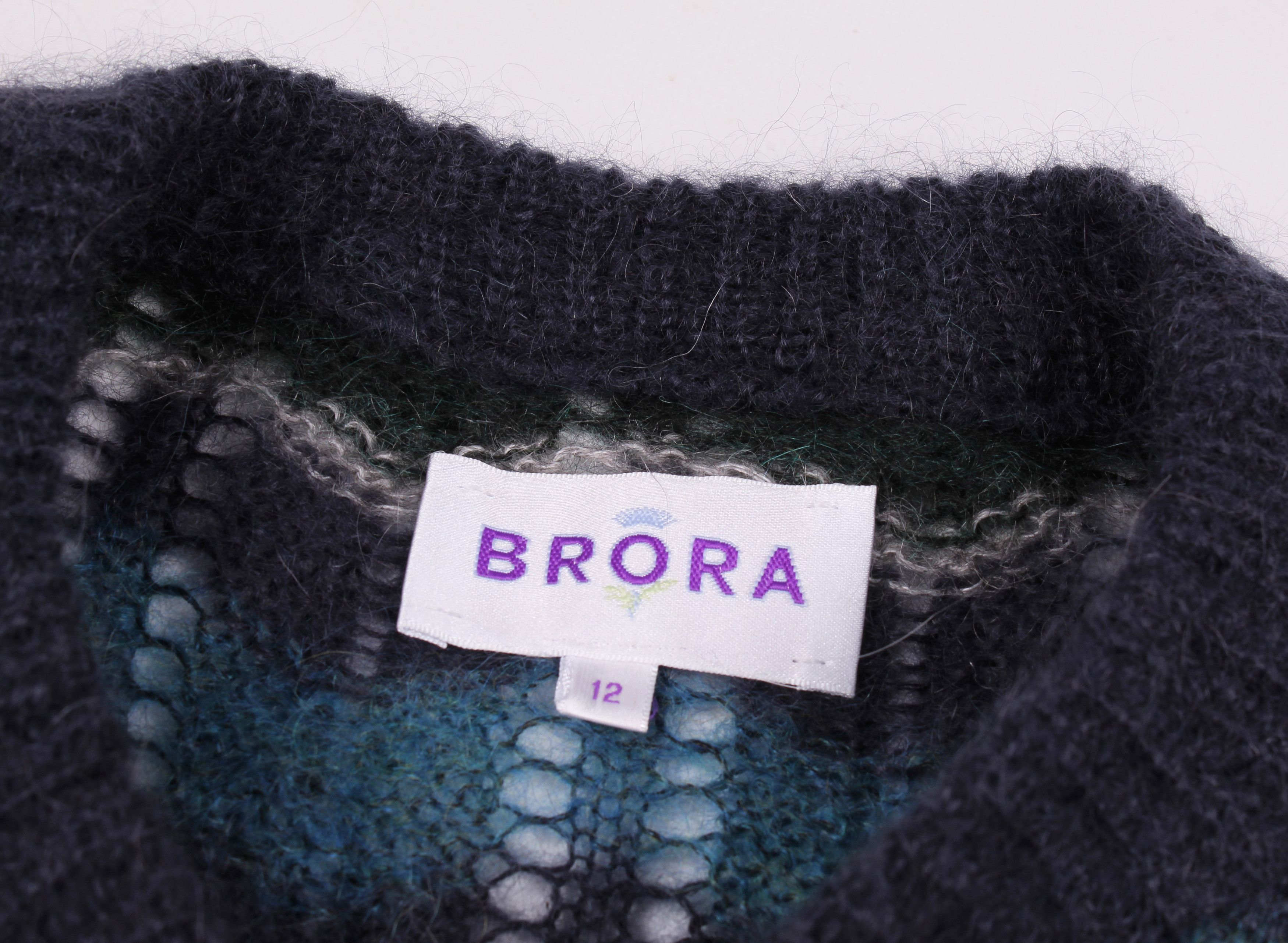Other Brora Superkid Mohair Blend Knitted Light Sweater Jumper Size M / US 6-8 / IT 42-44 - 3 Thumbnail