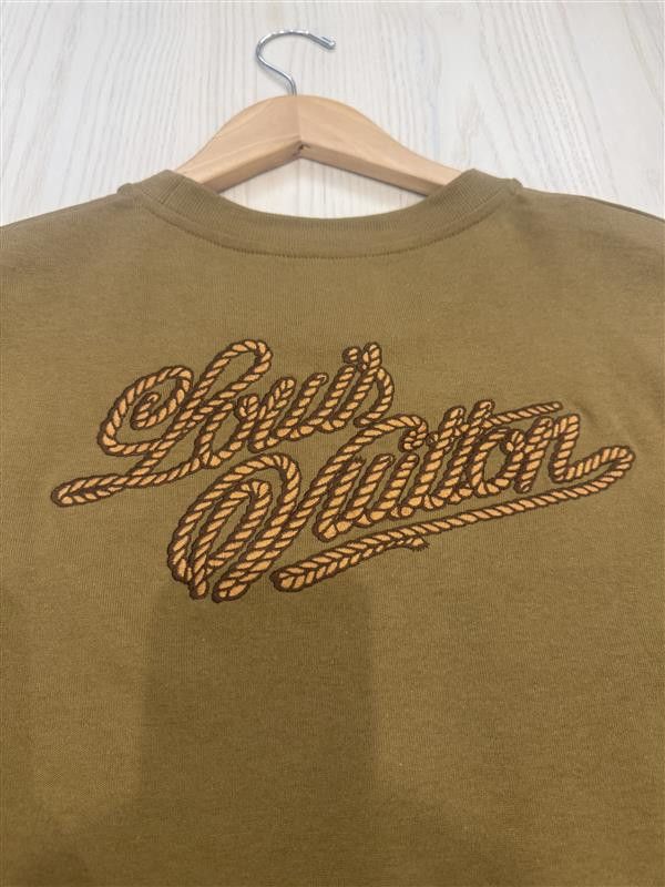 Louis Vuitton Louis Vuitton Embroidered Signature Cotton T-Shirt Size US L / EU 52-54 / 3 - 4 Thumbnail