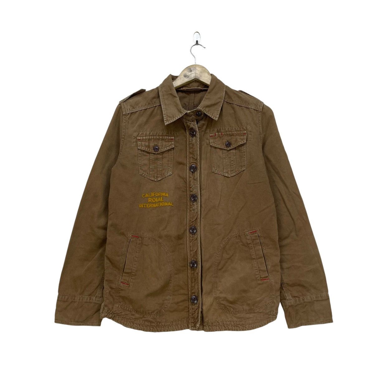 Japanese Brand × Vintage Roial Eyes Button Military Jacket Size S / US 4 / IT 40 - 1 Thumbnail