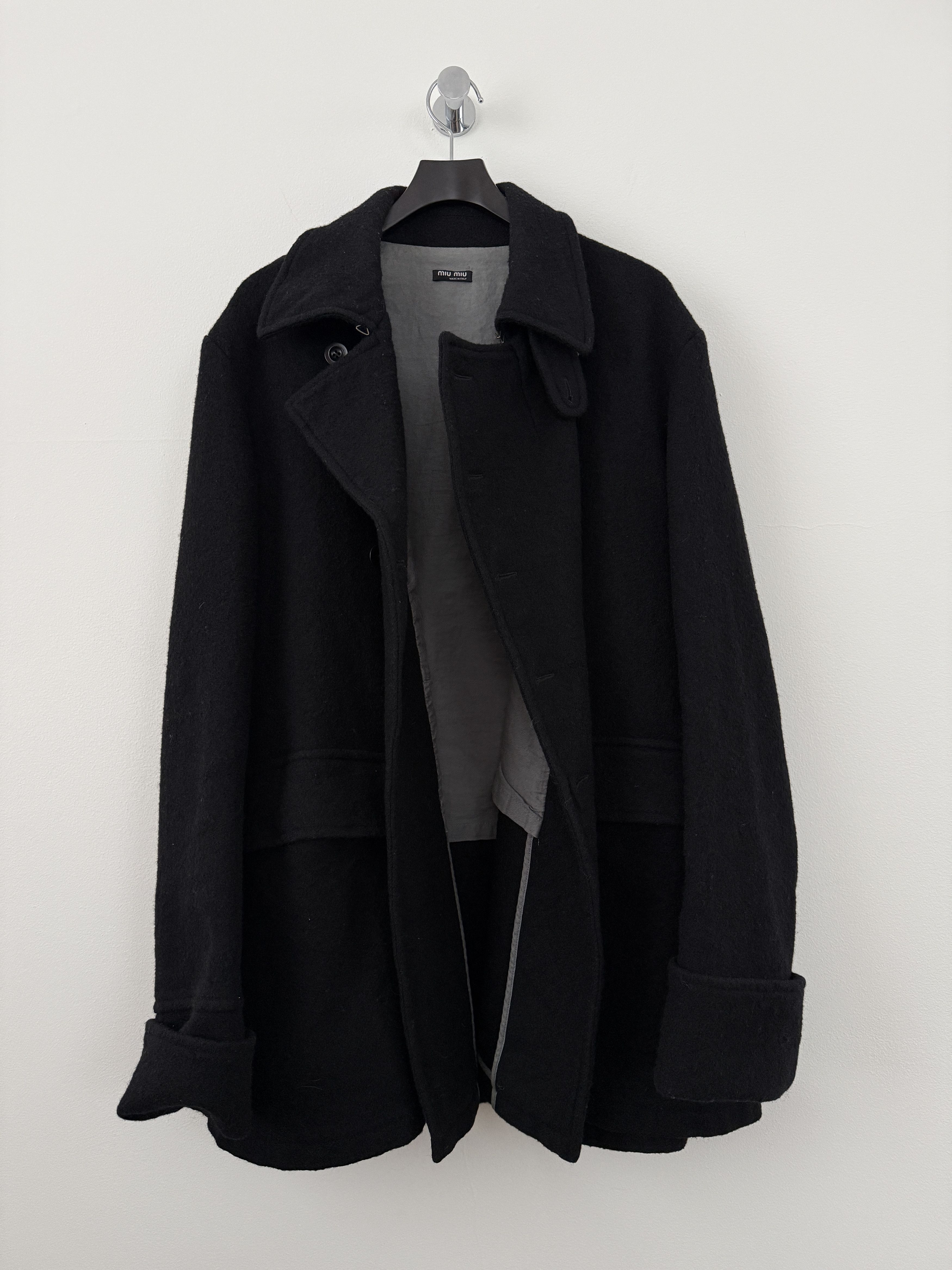 Miu Miu Wool Military Double Breasted Overcoat Size US M / EU 48-50 / 2 - 2 Thumbnail