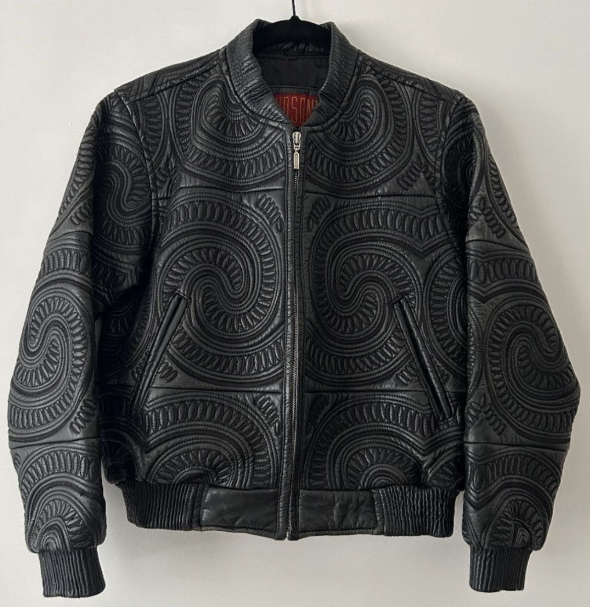 image of Hudson Outerwear Leather Jacket Size L in Black, Men's