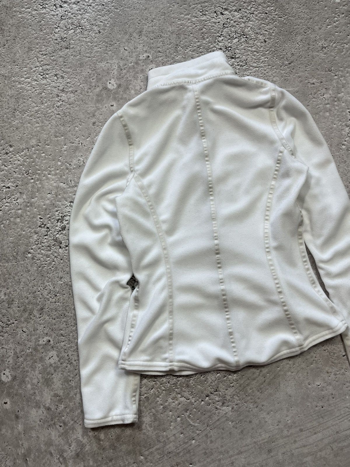 Frauenschuh Frauenschuh White Fleece Zip-Up Jacket Made in Austria Size XS / US 0-2 / IT 36-38 - 12 Thumbnail