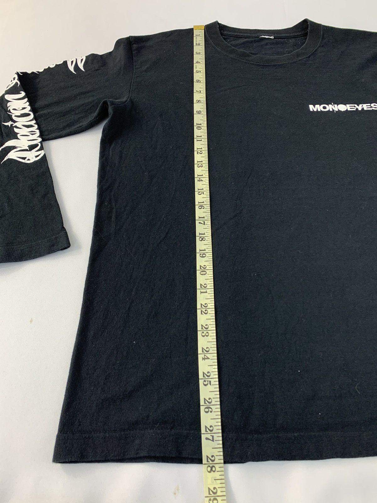 Monoeyes Mexican Standoff Sidetape Gothic Font Logo Tee