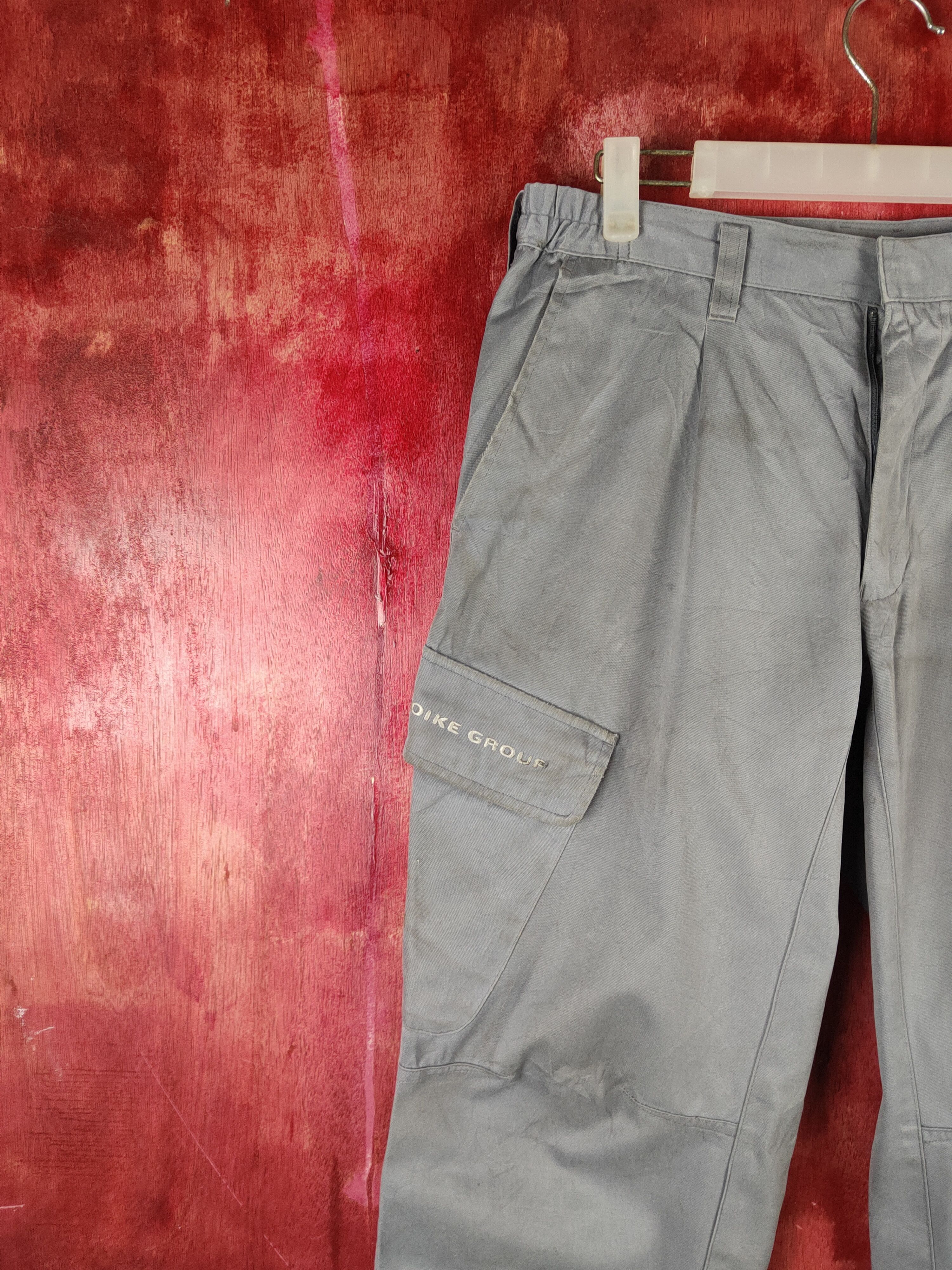 Japanese Brand Konoike Group Gray Multipocket Tactical Cargo Pants #S2325 Size US 30 / EU 46 - 4 Thumbnail