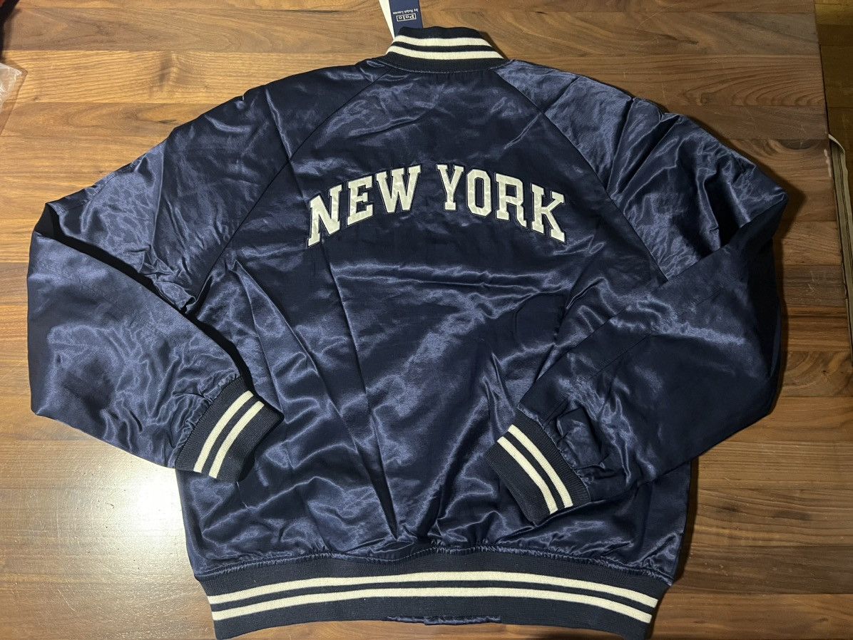Polo Ralph Lauren Polo Ralph Lauren Satin Letterman Varisty Jacket Navy Large Size US L / EU 52-54 / 3 - 11 Thumbnail
