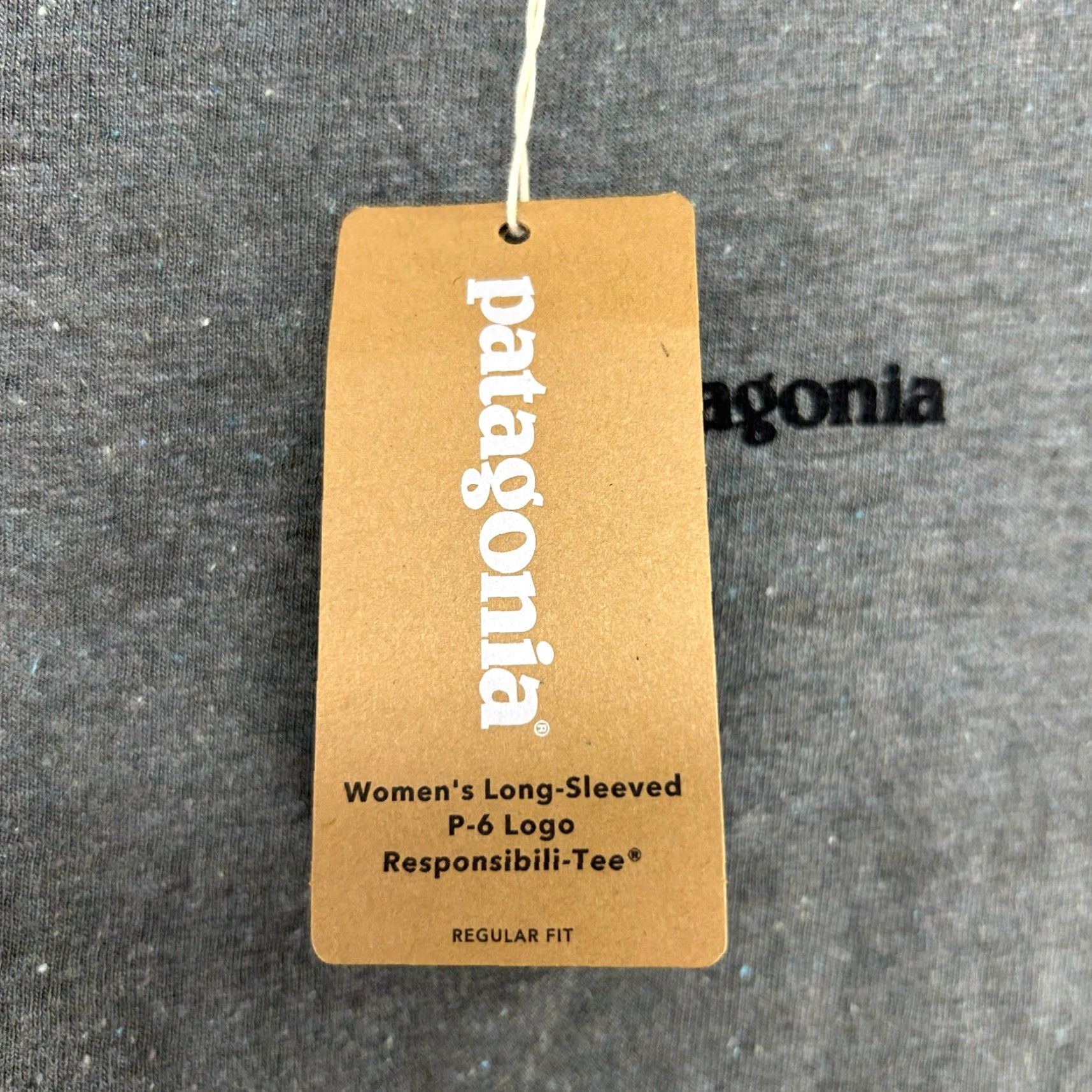 Patagonia Patagonia Shirt Womens Small Grey Long Sleeve Regular Spellout Organic Cotton P6 Size S / US 4 / IT 40 - 5 Thumbnail