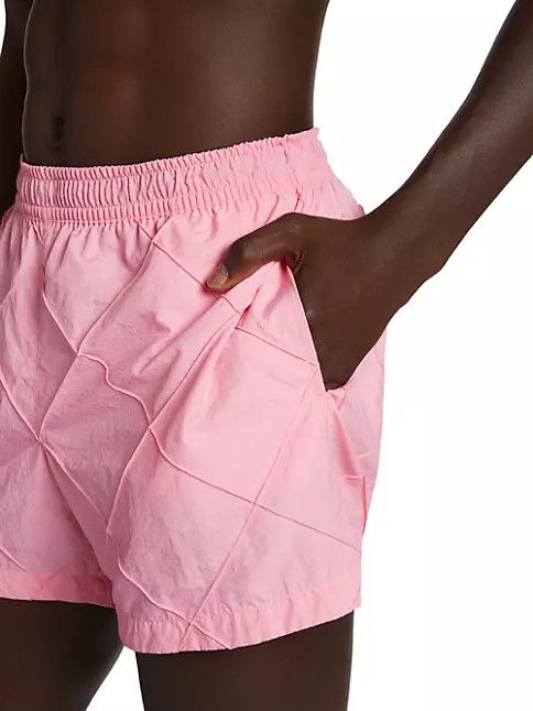 Bottega Veneta o1loc1c0324 690530 Boxer Swim Shorts in Bubble Gum Washed Size US 36 / EU 52 - 5 Thumbnail