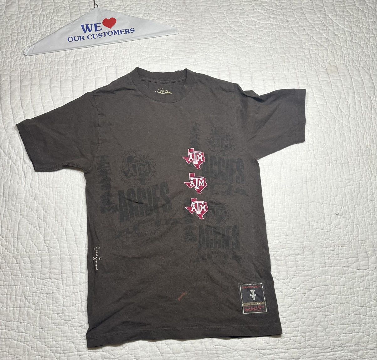 Mitchell & Ness Travis Scott Mitchell and Ness Texas A&M Tee/ Small Size US S / EU 44-46 / 1 - 1 Thumbnail