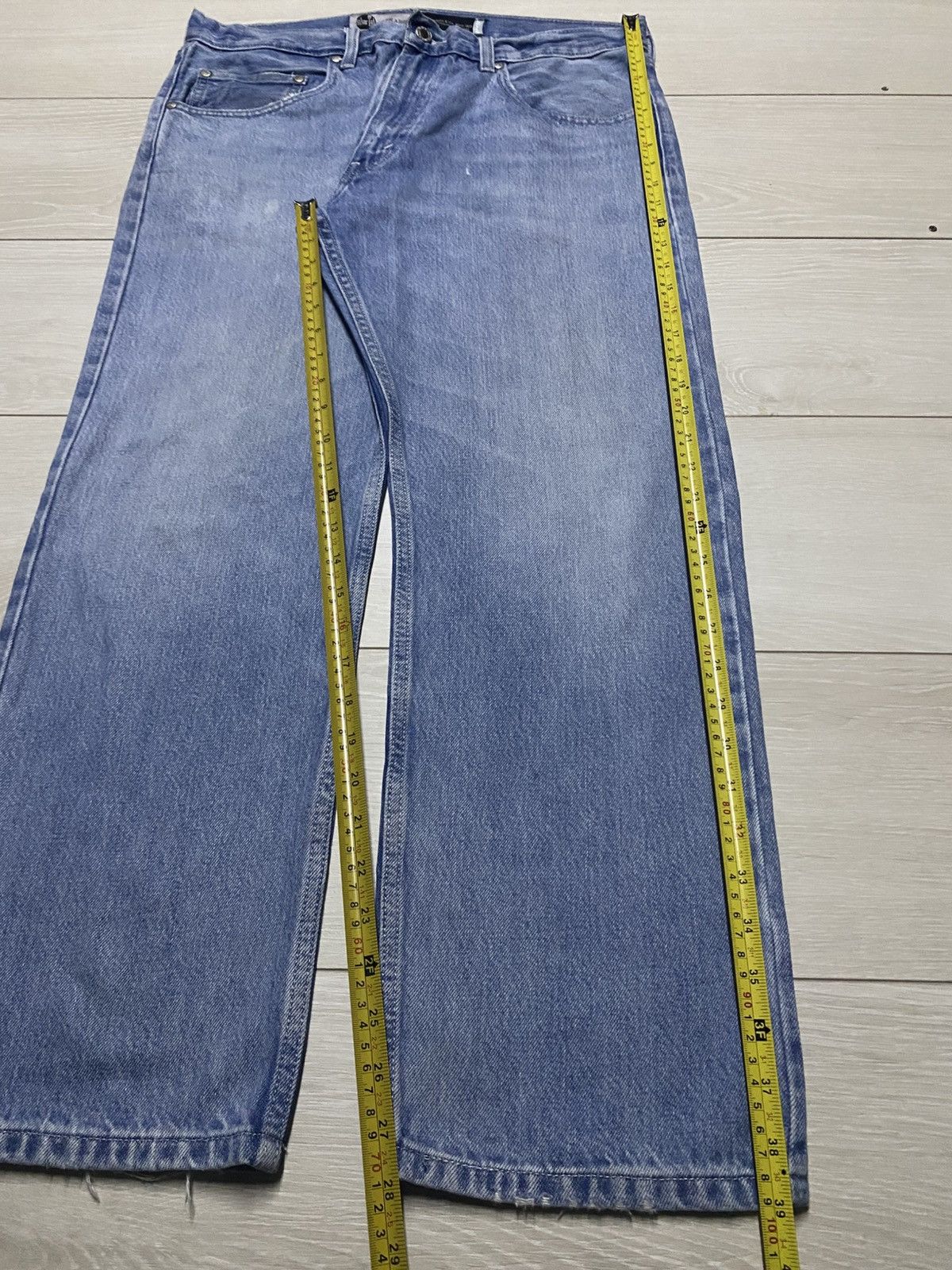 Levi's Vintage Levis Silver Tab Fade Wash Distressed Loose Jeans Size US 35 - 13 Thumbnail