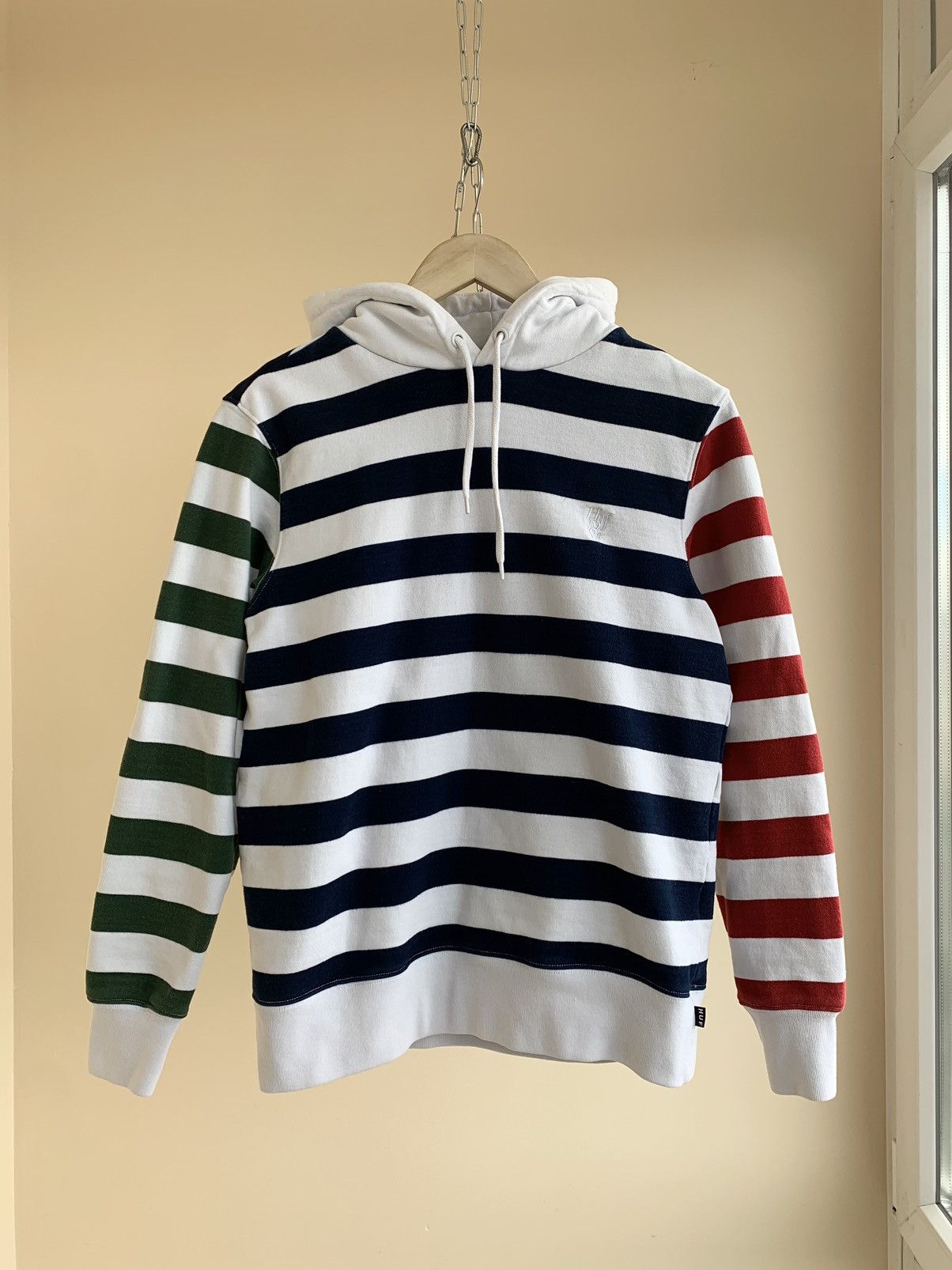 Huf Huf Kennedy Colorblock Striped Pullover Hoodie Grailed