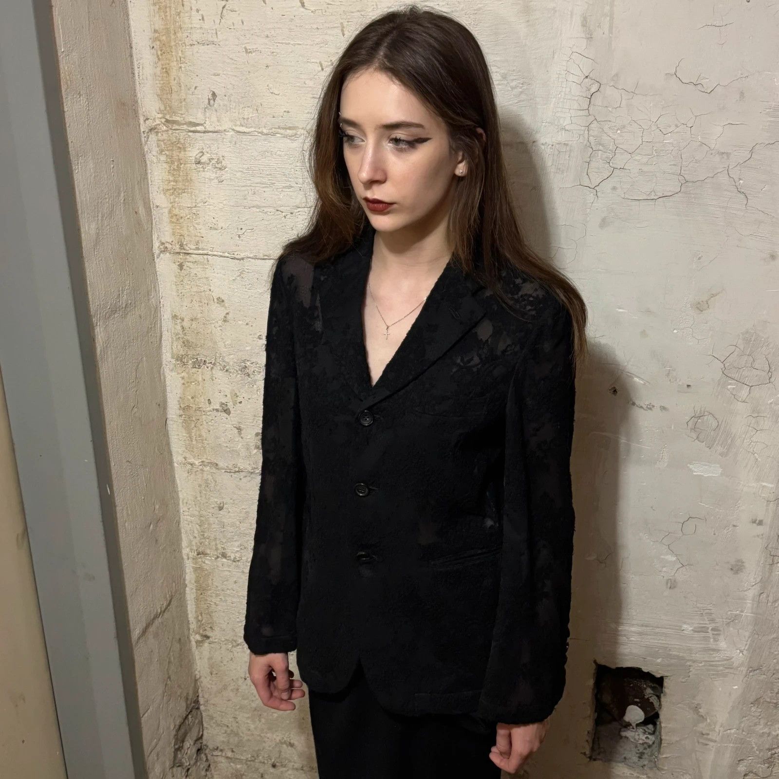 Comme des Garcons F/W 2015 Comme des Garcons lace blazer Size XS / US 0-2 / IT 36-38 - 4 Thumbnail