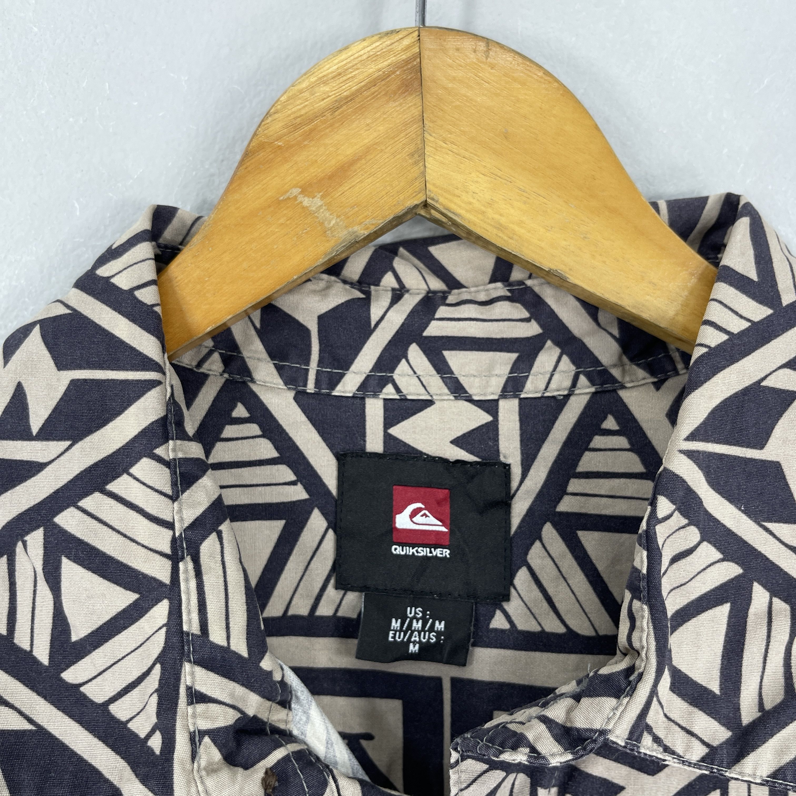 Quiksilver Vintage QUIKSILVER Abstract Native Pattern Printed Shirt Size US M / EU 48-50 / 2 - 5 Thumbnail