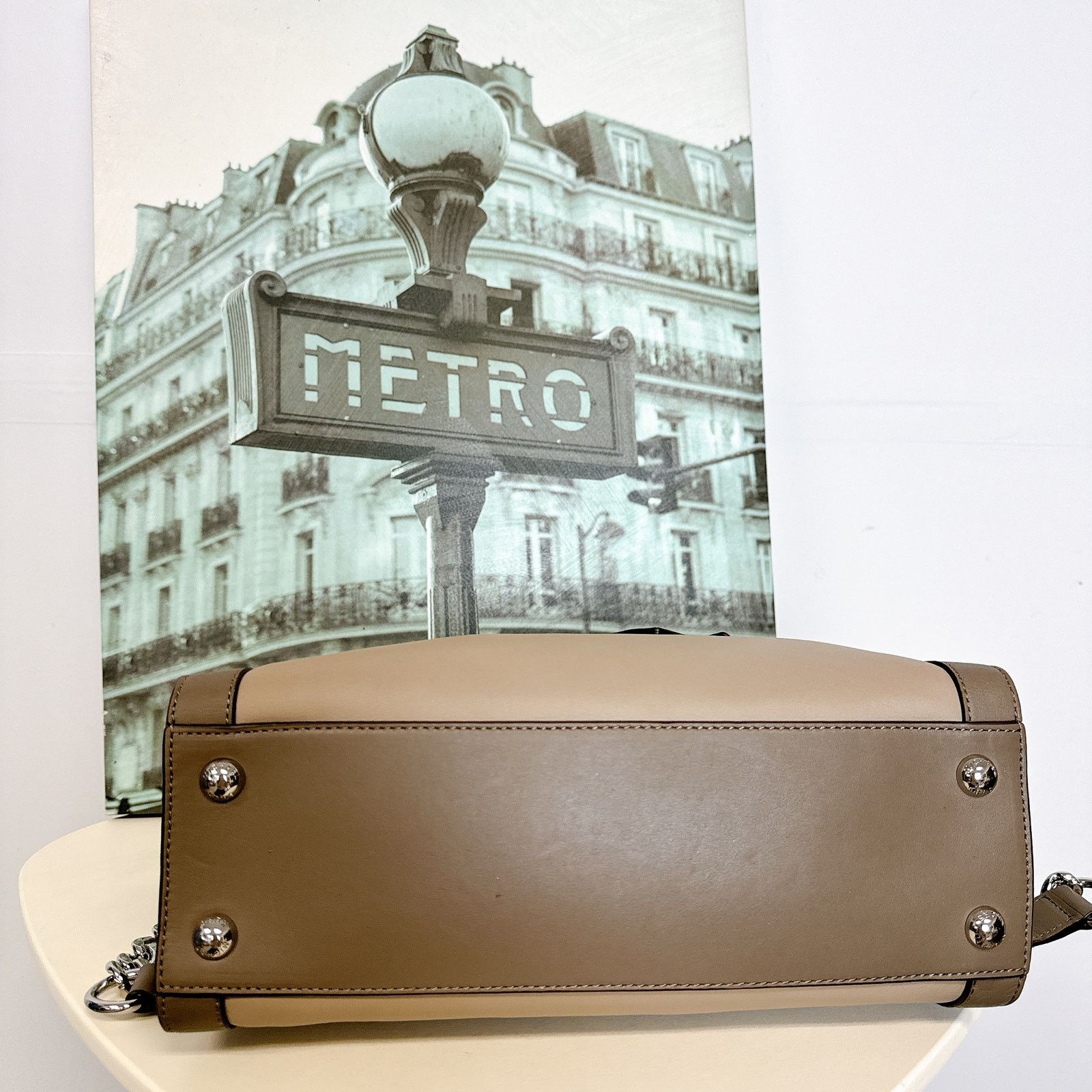 Michael Kors Michael Kors 30F5SHKS2T Hamilton Out Leather Satchel IN Dar Size ONE SIZE - 5 Thumbnail