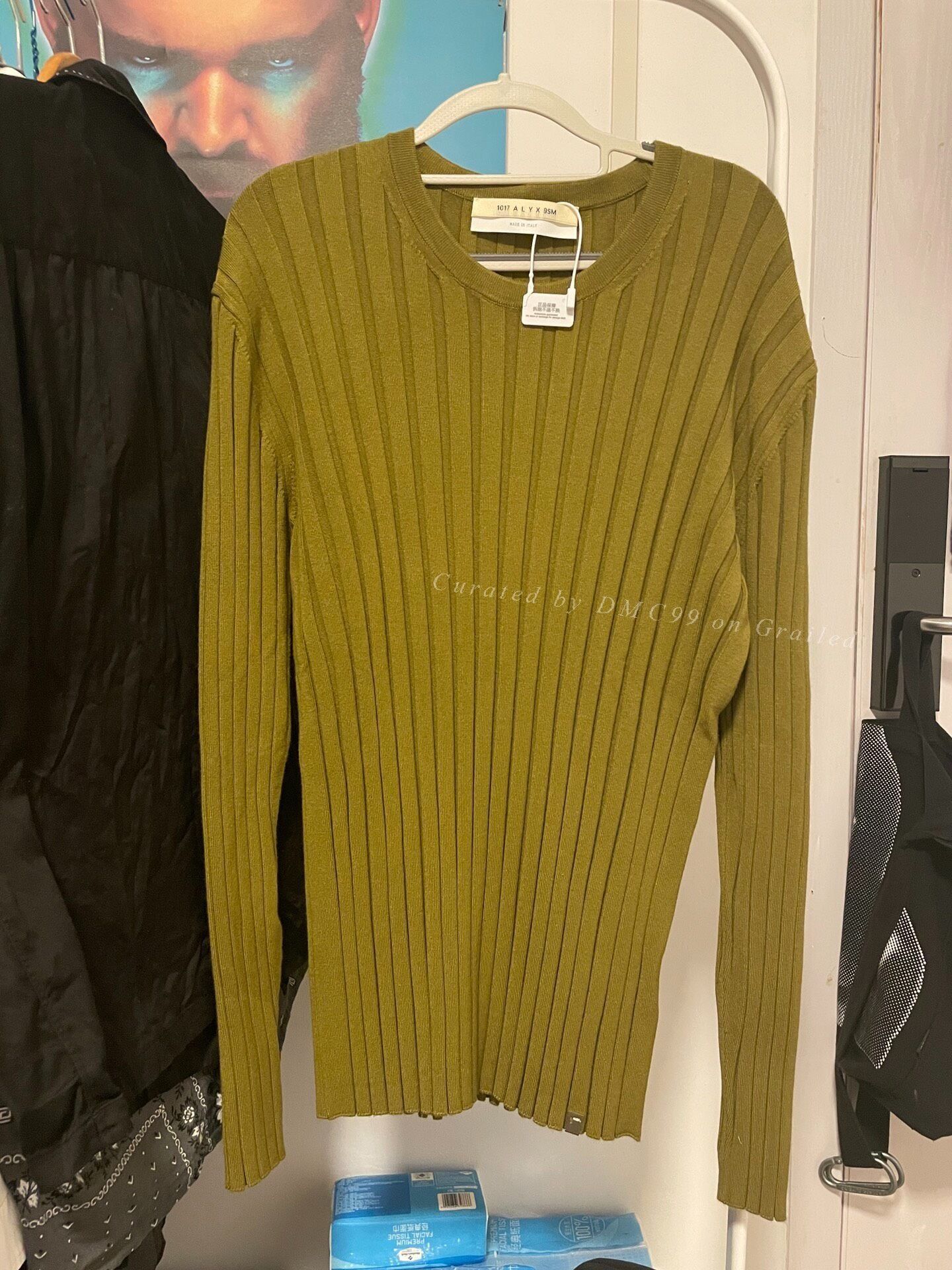 1017 ALYX 9SM 1017 Alyx 9SM Feather Crewneck Sweater in Yellow