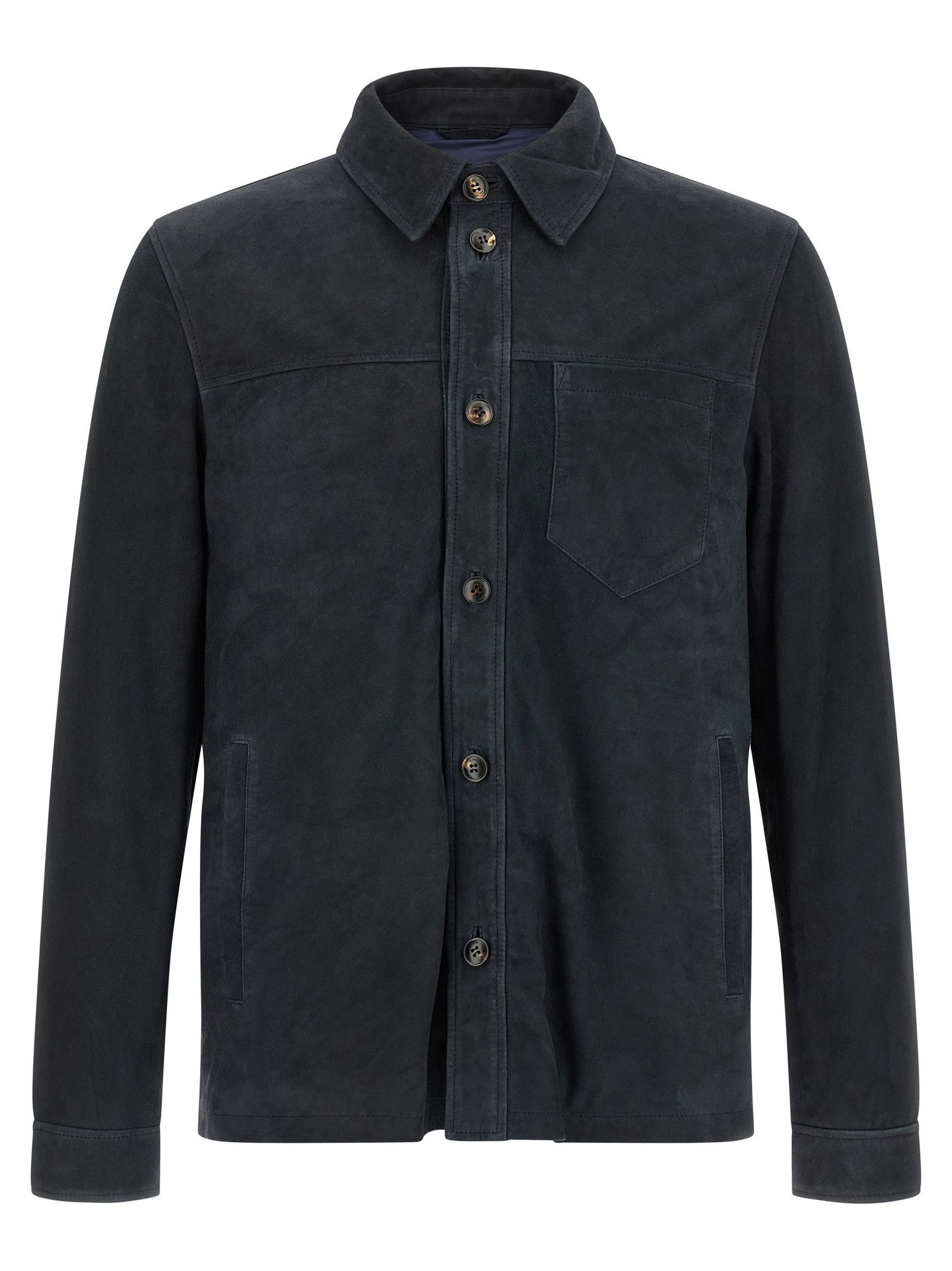 Pal Zileri Suede overshirt Size US XL / EU 56 / 4 - 1 Thumbnail