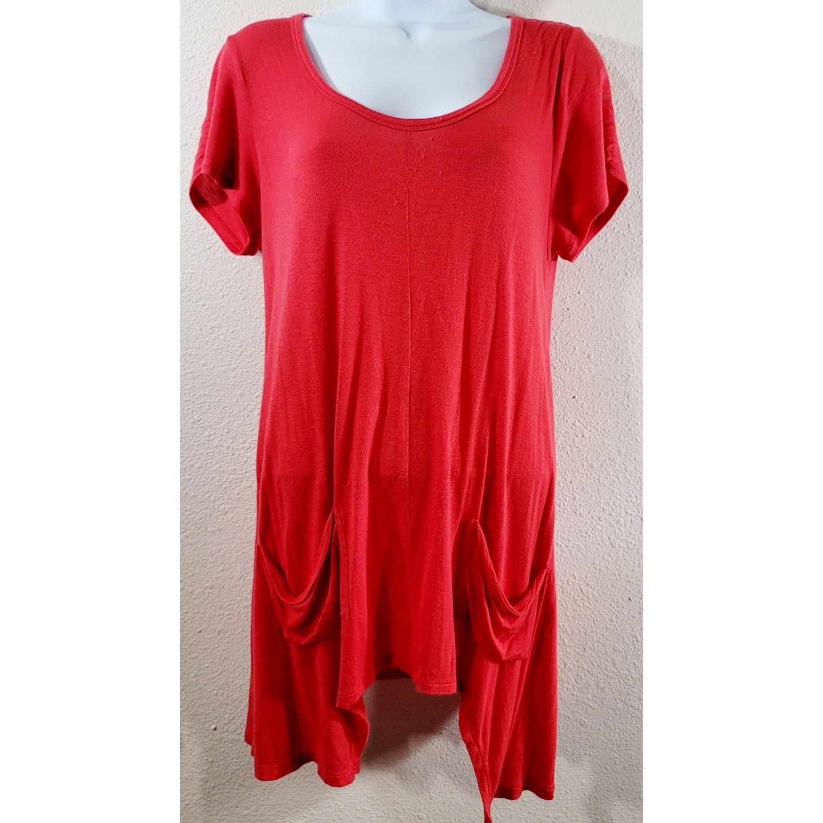 Other Workshop Andrea Jovine Orange Asymmetrical Hem Top Large Size L / US 10 / IT 46 - 1 Thumbnail