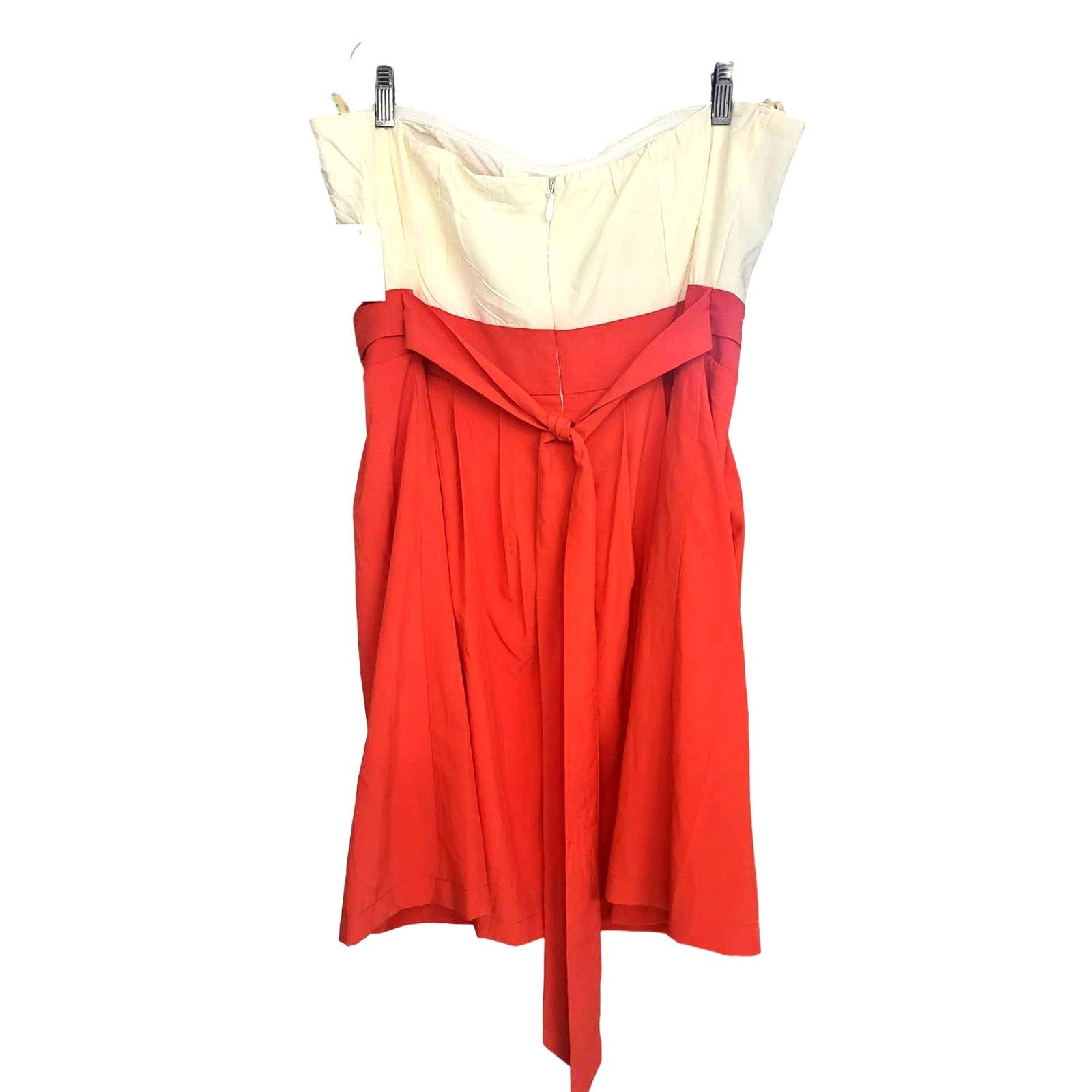 Other Charlotte Russe Cream & Red Strapless Sweetheart Dress - XL Size XL / US 12-14 / IT 48-50 - 2 Thumbnail
