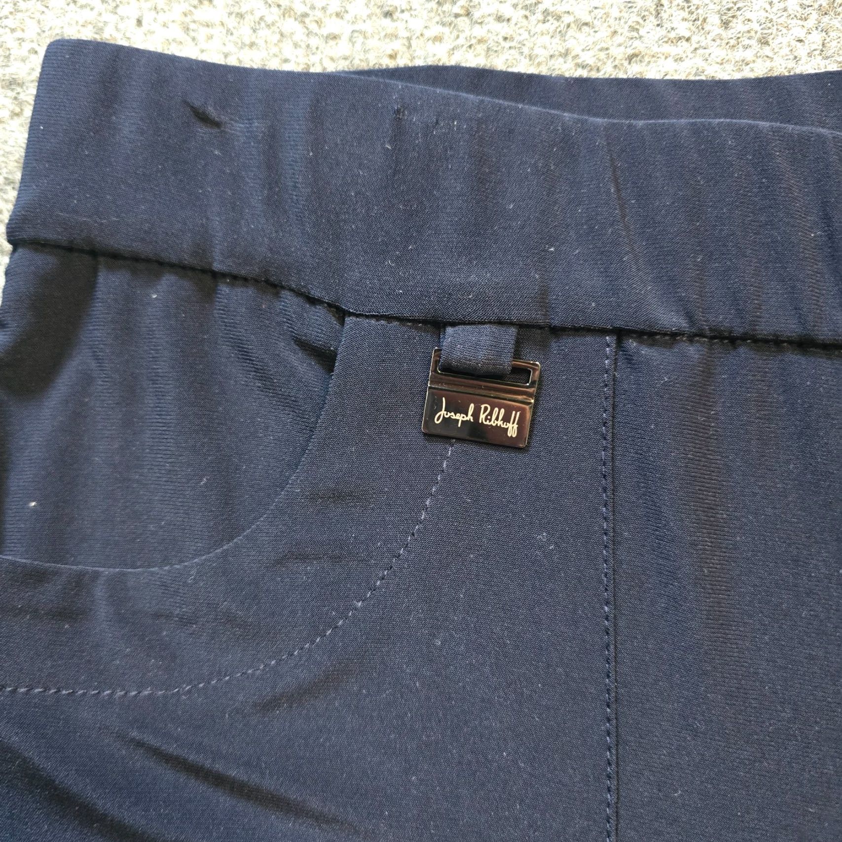 Joseph Ribkoff Joseph Ribkoff Pants Womens Size 12 Blue Straight Crop Stretch Capsule Casual Size 34" / US 12 / IT 48 - 3 Thumbnail