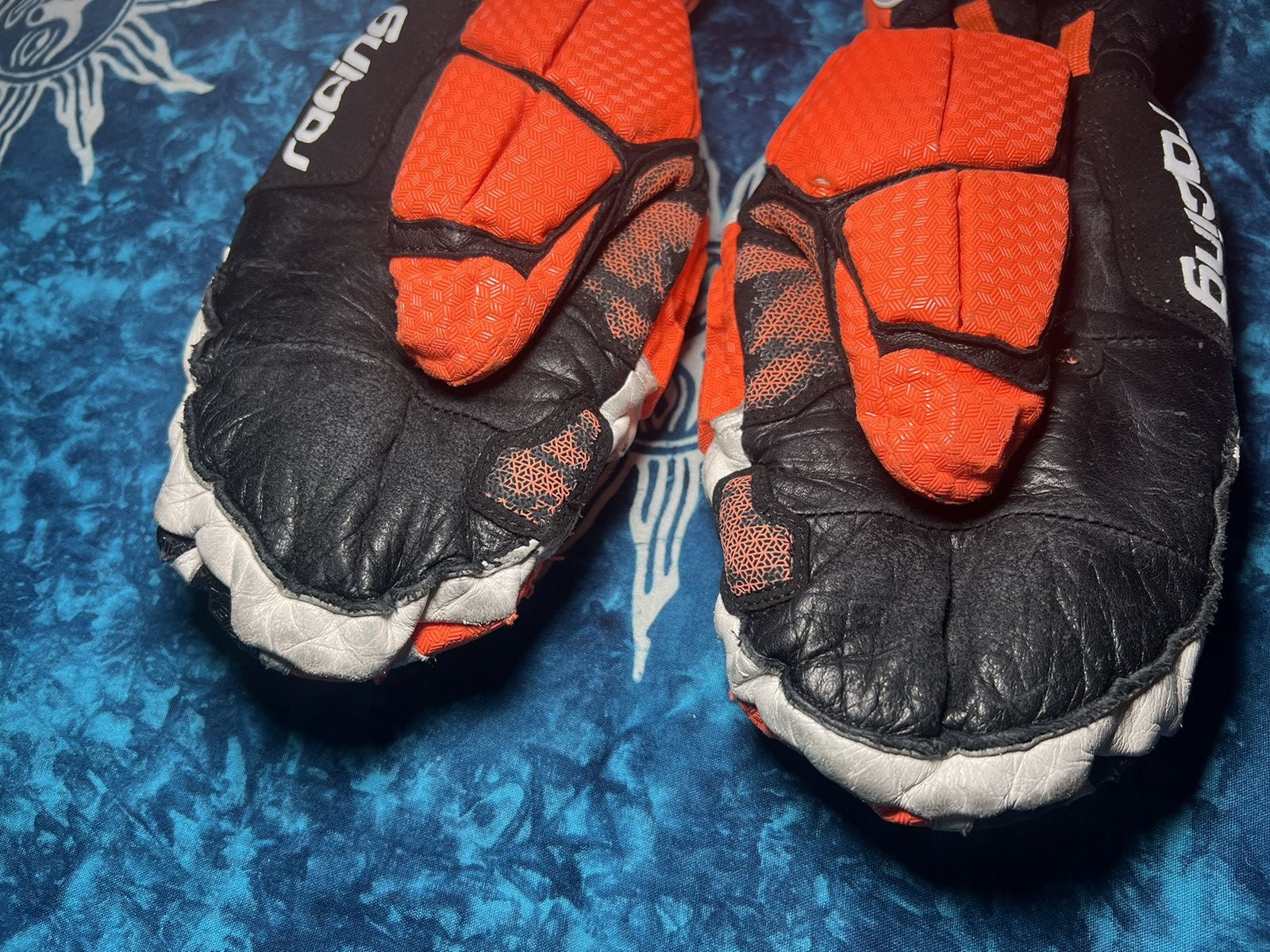 Japanese Brand REUSCH WORLDCUP WARRIOR Leather Ski Gloves Size ONE SIZE - 7 Thumbnail