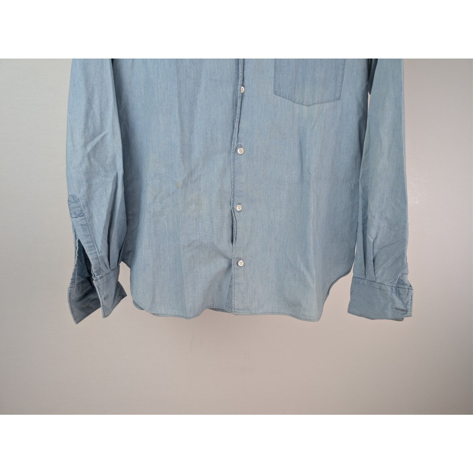 Aspesi o1rshd1 CC20 Casual shirt Sedici Shirt in Light Denim Blue Size US M / EU 48-50 / 2 - 4 Thumbnail
