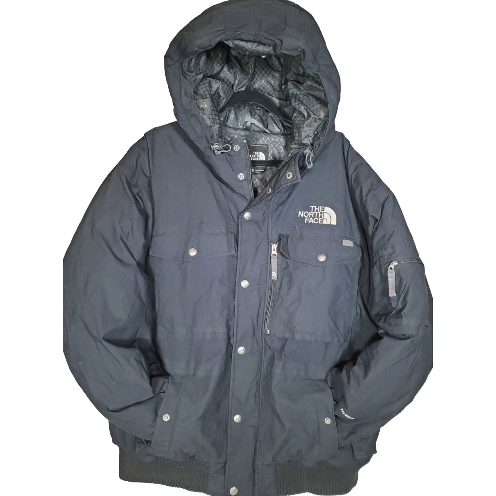 The North Face VTG The North Face Gotham Jacket Down Parka HyVent Black ANH4 Men's XL Jacket Size US XL / EU 56 / 4 - 2 Thumbnail