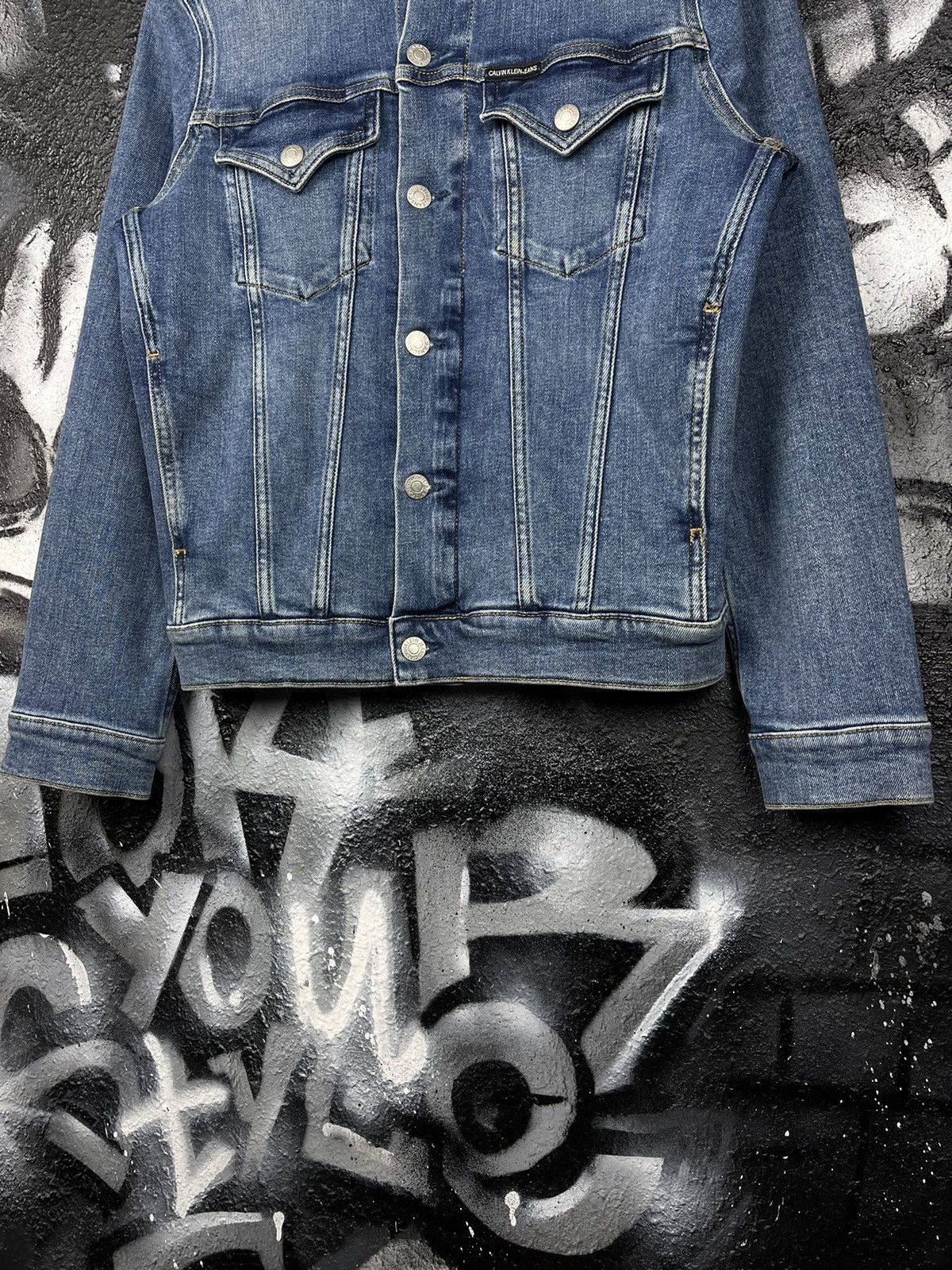 Calvin Klein Calvin Klein Jeans Foundation Trucker Denim Jacket Men’s S Size US S / EU 44-46 / 1 - 4 Thumbnail