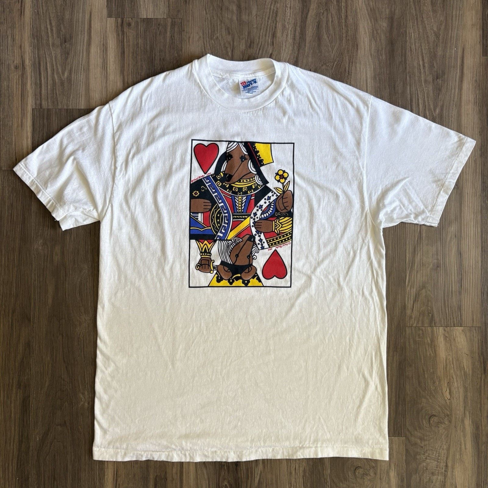 Vintage Vintage Art T-Shirt Size XL 1990s Cards Size US XL / EU 56 / 4 - 1 Thumbnail
