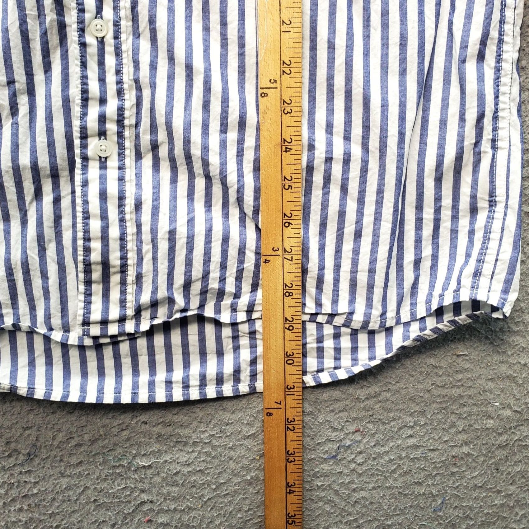 American Eagle Outfitters American Eagle Button-Up Shirt Mens MT Striped Relaxed Multicolor Chest Pocket Pattern 100% Cotton Shirt Size US M / EU 48-50 / 2 - 5 Thumbnail