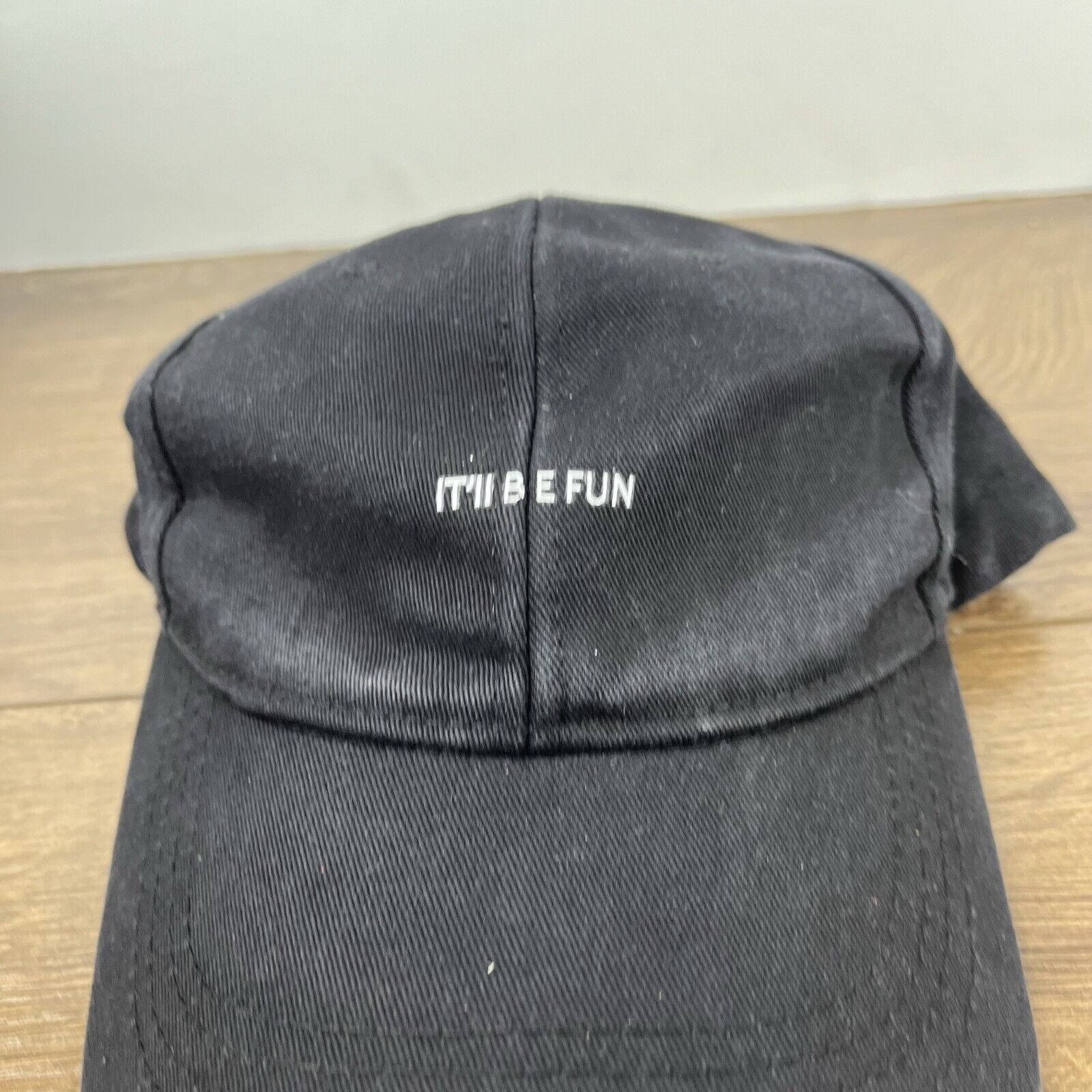 Other It'll Be Fun Hat Black Cap Hat Adjustable Hat Black Adult Ha Size ONE SIZE - 7 Thumbnail
