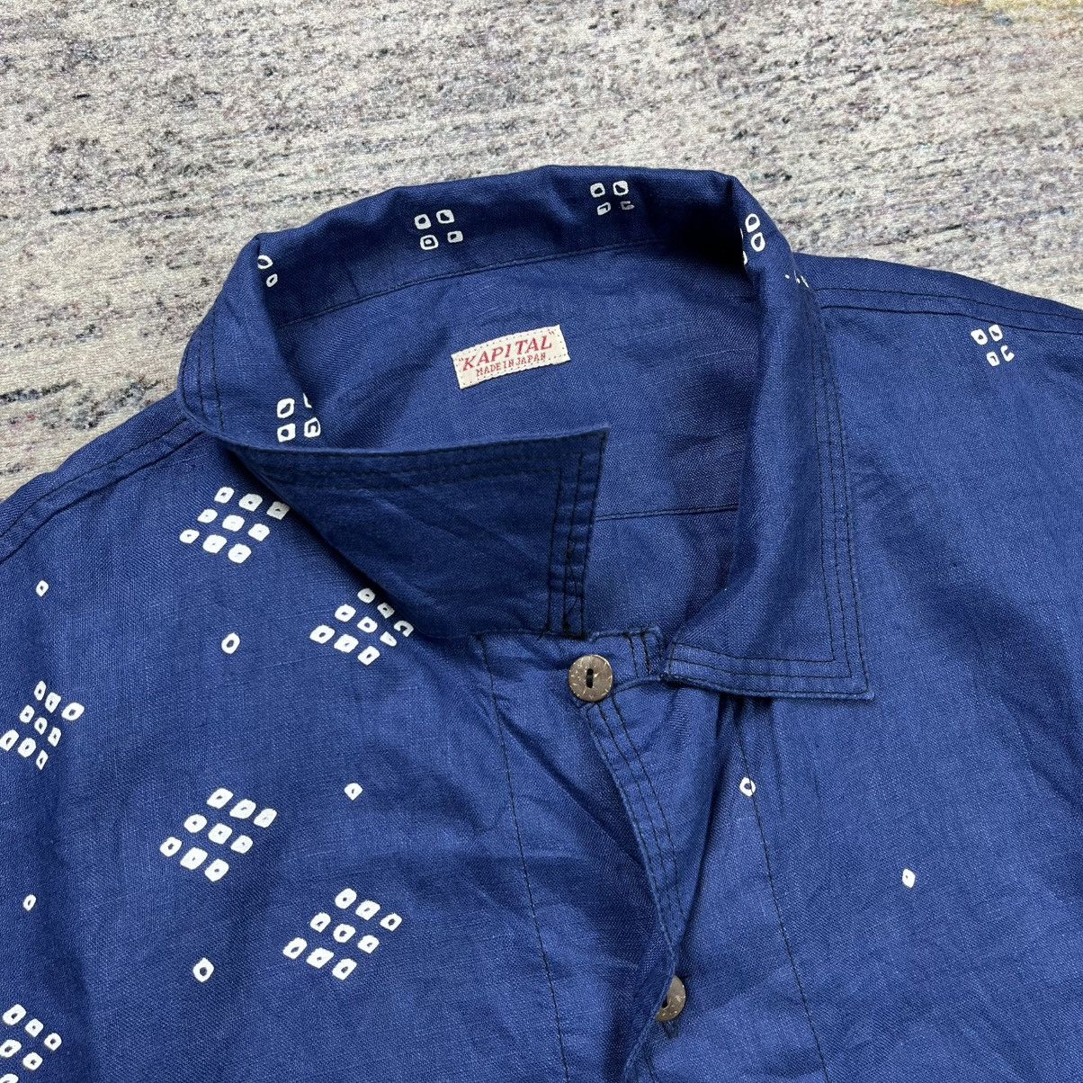 Indigo × Kapital Kapital indigo open collar shirt Size US M / EU 48-50 / 2 - 6 Thumbnail