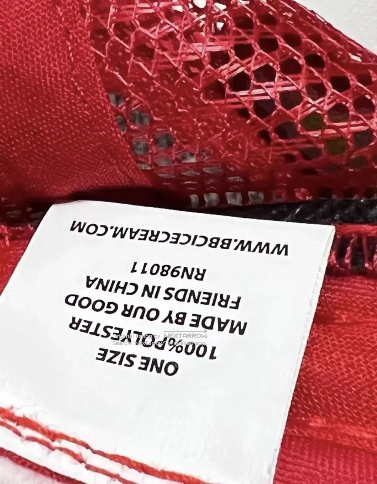 Bbc Icecream Flying Dog Trucker Hat in Red, Men's — image 2 of 4