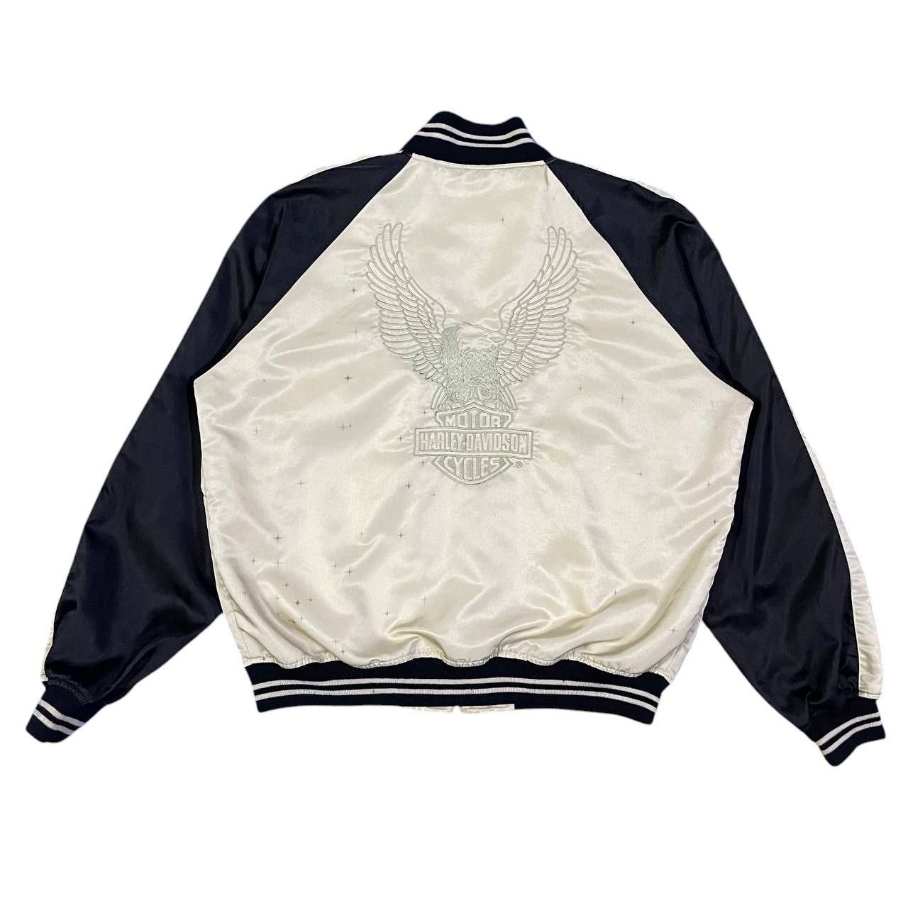 Harley Davidson Vintage Harley Davidson Sukajan Bomber Jacket Size US L / EU 52-54 / 3 - 1 Thumbnail