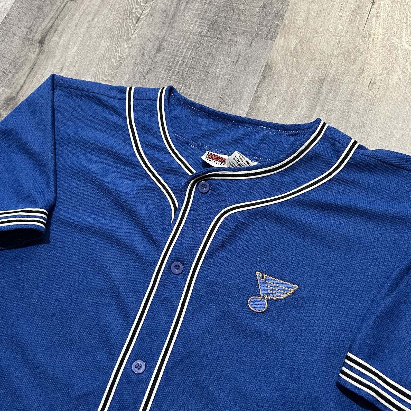 Vintage VTG St Louis Blues Button Jersey Iron Knights NHL Hockey XL Size US XL / EU 56 / 4 - 2 Thumbnail