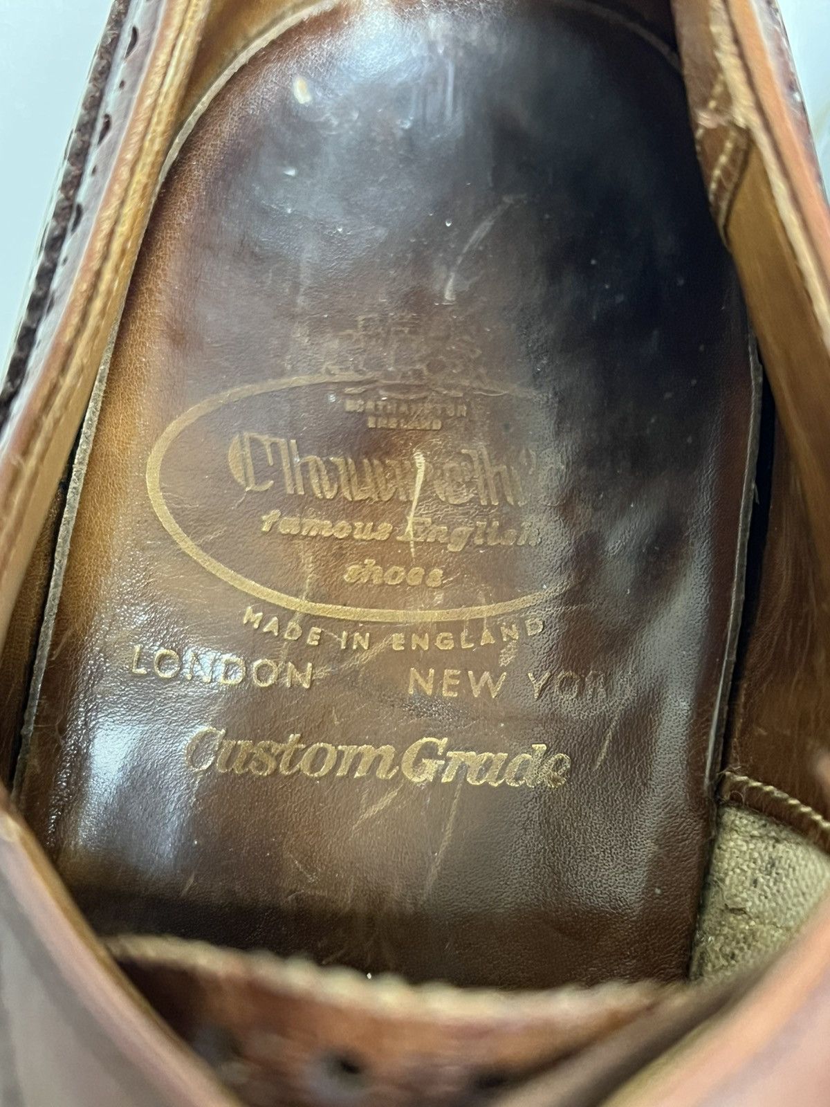 Church's Church's Custom Grade Brown Leather Semi-Brogue Oxfords Size US 9.5 / EU 42-43 - 22 Thumbnail