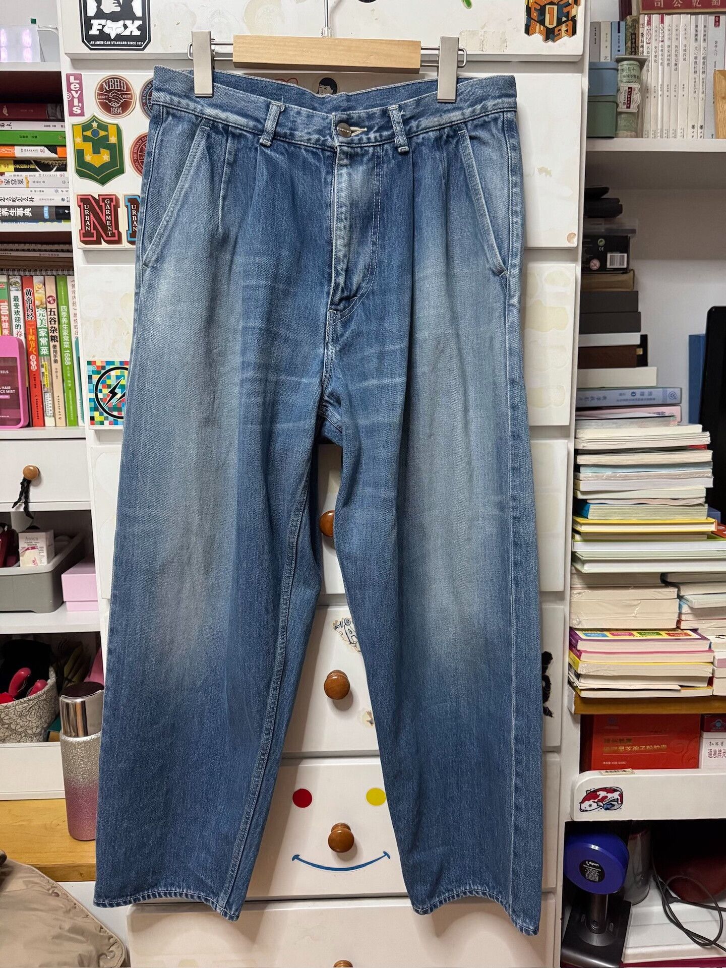 Beams Japan Graphpaper 23SS Selvage Denim Two Tuck Pants Size US 26 / EU 42 - 1 Thumbnail