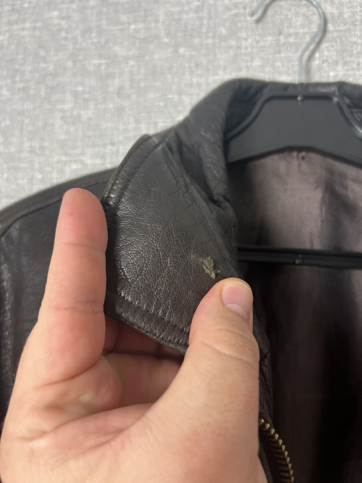 Genuine Leather Vintage Brown Leather Aviator Jacket Utility Pilot Bomber Size US L / EU 52-54 / 3 - 12 Thumbnail
