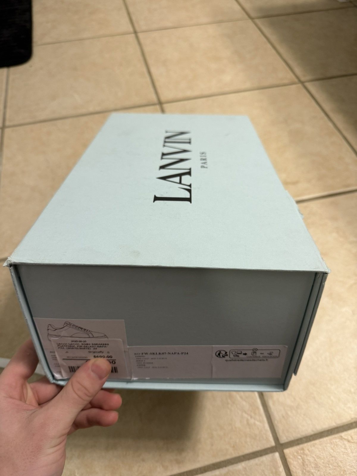 Lanvin Lambin DDB0 Platform Sneakers Size US 5 / IT 35 - 8 Thumbnail