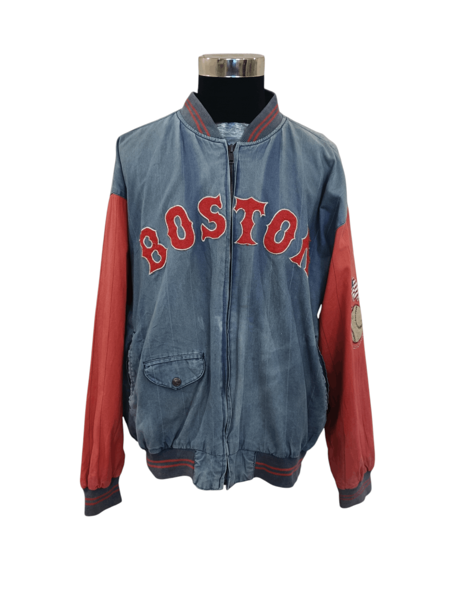 MLB × Vintage Vintage 90's Mirage Boston Red Sox Reversible Size US XL / EU 56 / 4 - 2 Thumbnail
