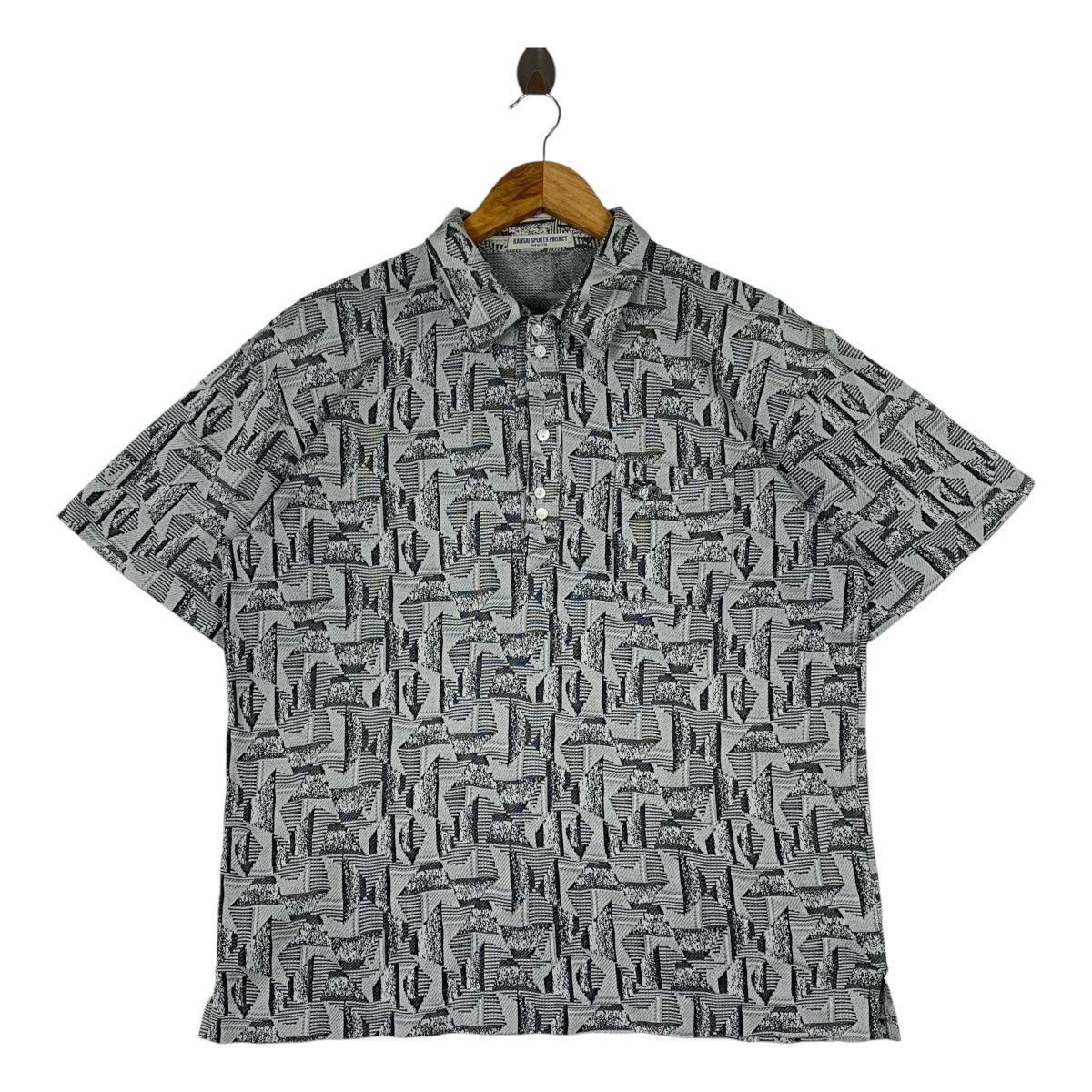 Kansai Yamamoto × Vintage Vintage 90s KANSAI SPORTS PROJECT Full print button Up shirt Size US L / EU 52-54 / 3 - 1 Thumbnail